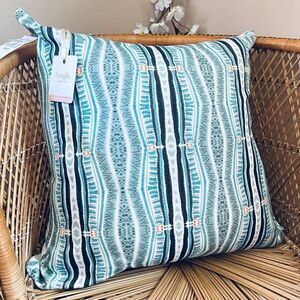 NWT Bunglo Shay Spaniola Boho Chic Down Filled Decorative Accent Pillow